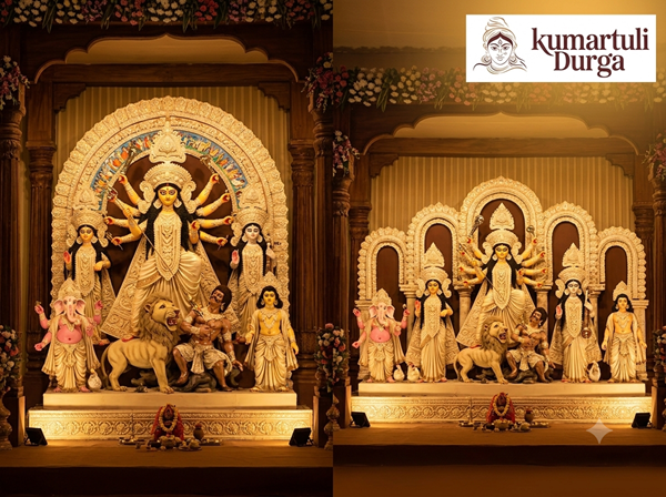 Kumartuli Fiberglass Durga Idol